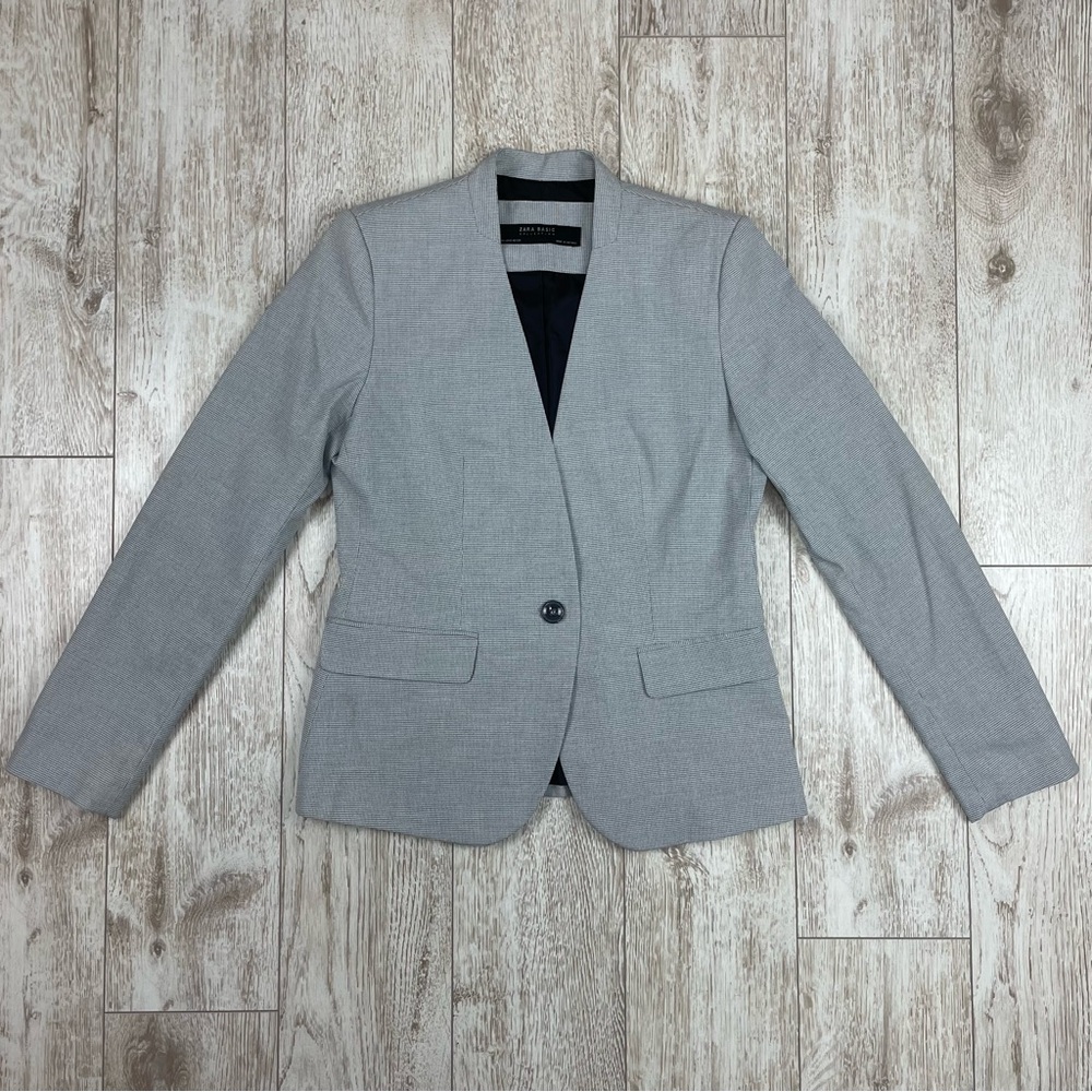 ZARA 6 Women's Gray Blazer